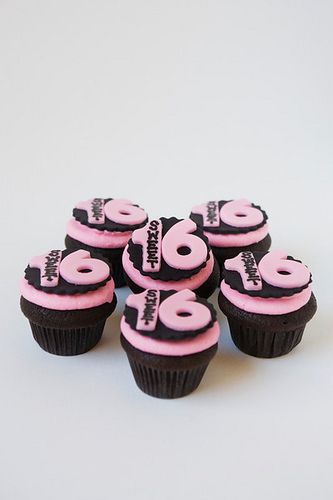 Sweet 16 Birthday Cupcake Ideas