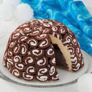 Swiss Roll Ice Cream and Cake