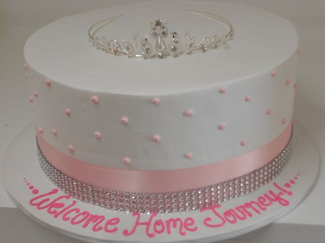 Tiara Baby Shower Cake