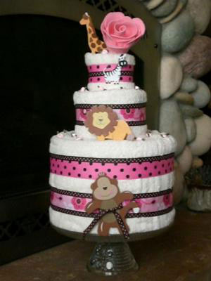 Towel Cake for Baby Shower Ideas