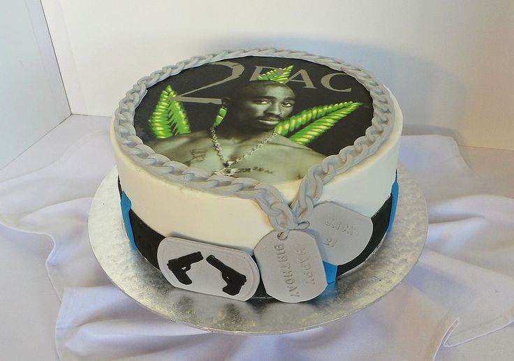 Tupac Birthday Cake