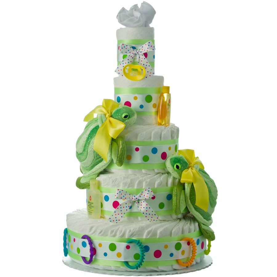 Turtle Diaper Cake