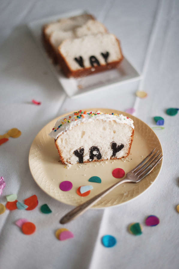 Typography Birthday Cake