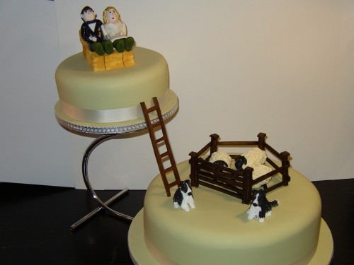 2 Tier Round Wedding Cakes