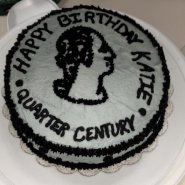 25th Birthday Quarter Cake