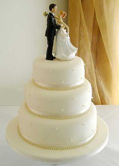 3 Tier Round Wedding Cakes