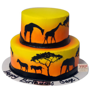 African Safari Birthday Cake