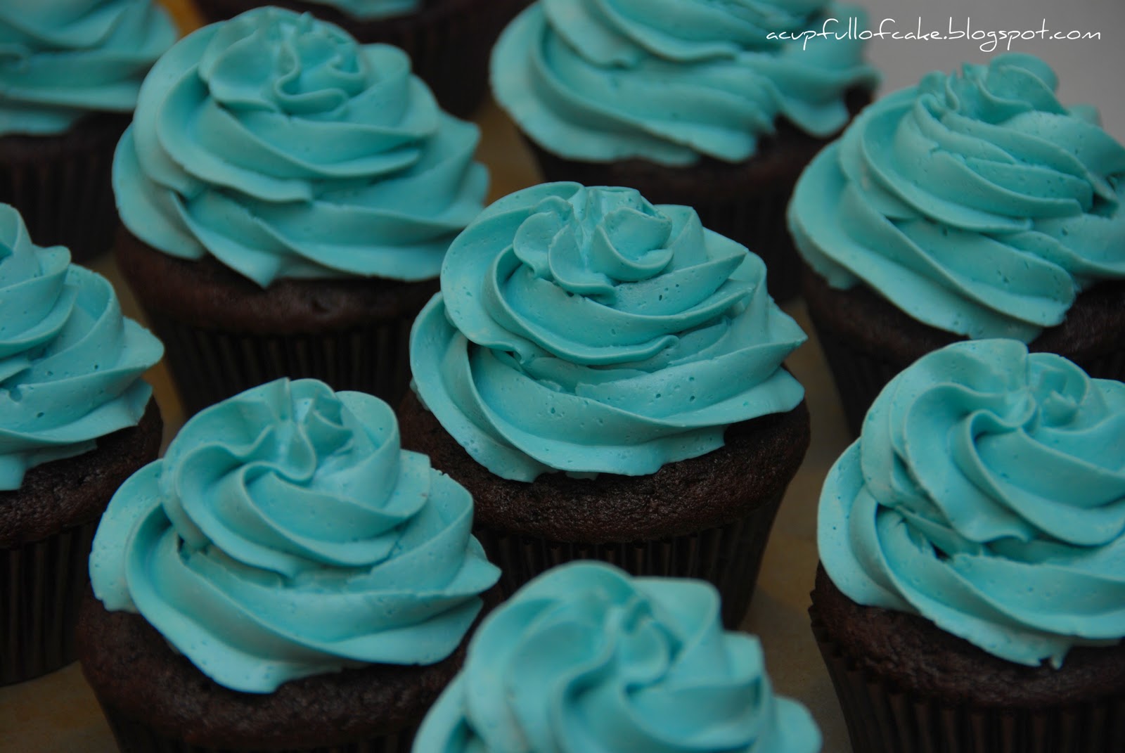 Baby Boy Shower Cake with Cupcakes