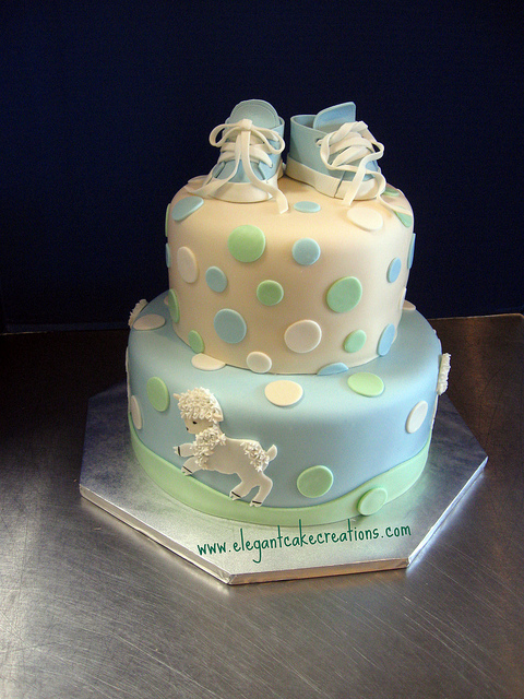 Baby Boy Shower Cake