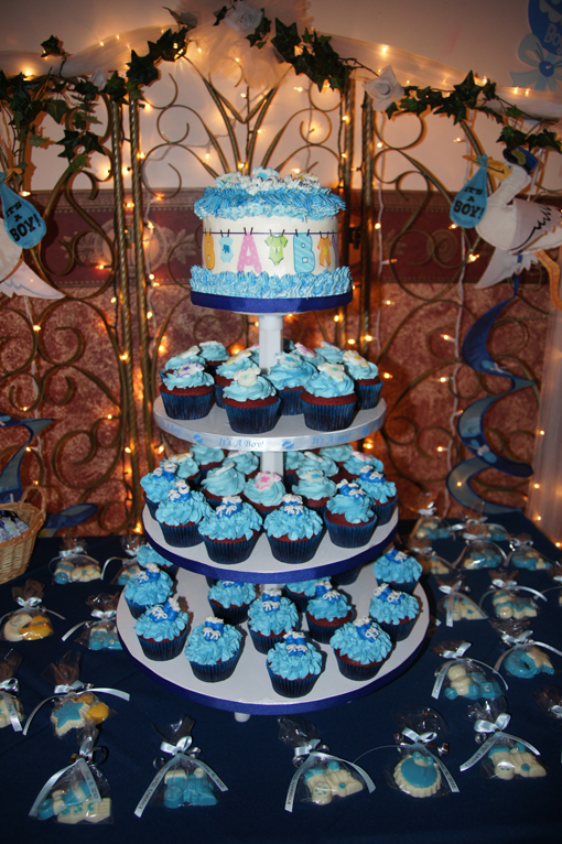 Baby Boy Shower Cupcake Cakes