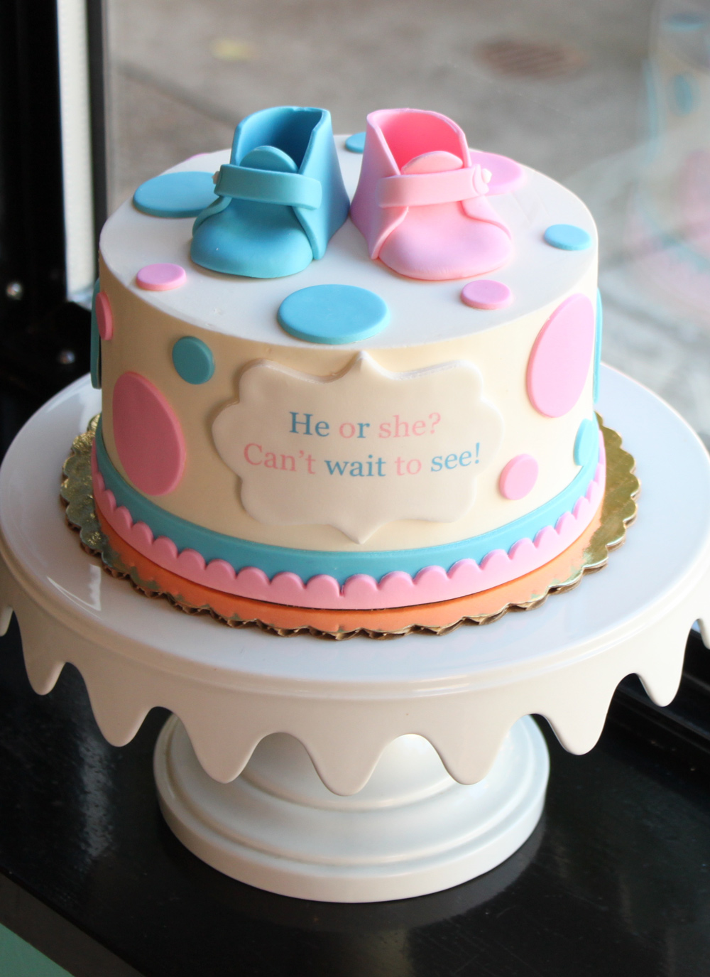 Baby Gender Reveal Cake