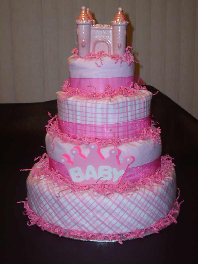 Baby Girl Diaper Cake