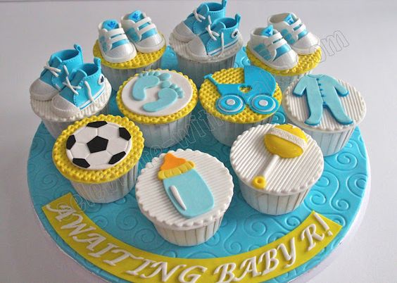 Baby Shower Cupcake Cake