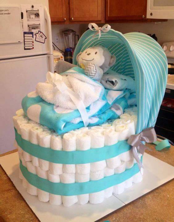 Baby Shower Diaper Cake Ideas