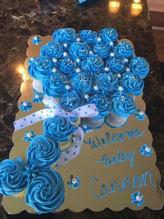 Baby Shower Pull Apart Cupcake Cake