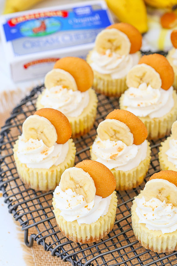 Banana Pudding Mini Cheesecakes