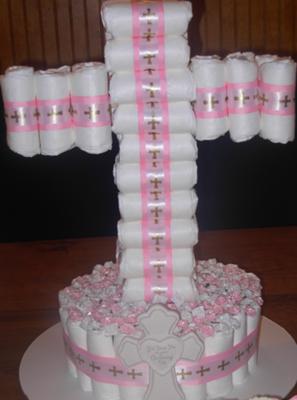 Baptism Diaper Cake