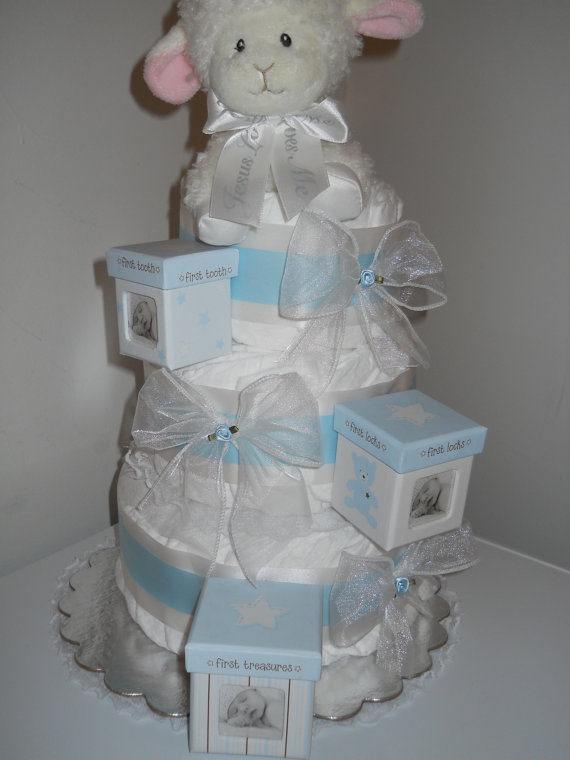 Baptism Diaper Cake