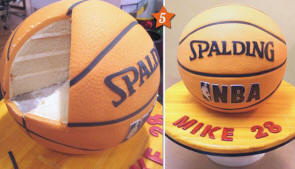 Basketball Themed Wedding Cakes