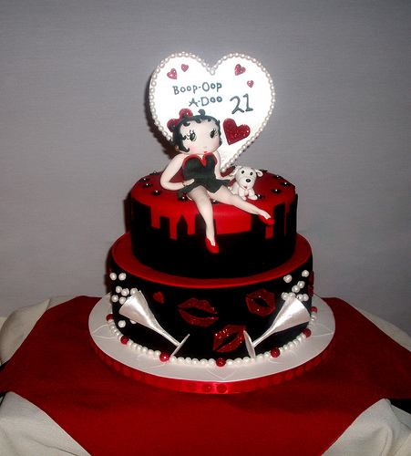 Betty Boop Birthday Cake