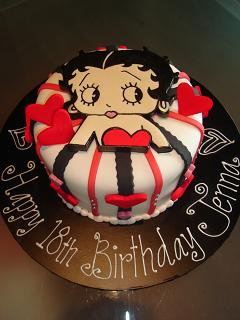 Betty Boop Birthday Cake