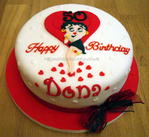 Betty Boop Birthday Cake