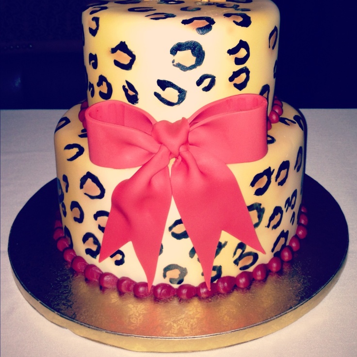 Birthday Cake with Red Bow