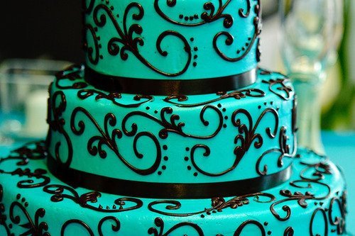 11 Photos of Aqua And Black Birthday Cakes