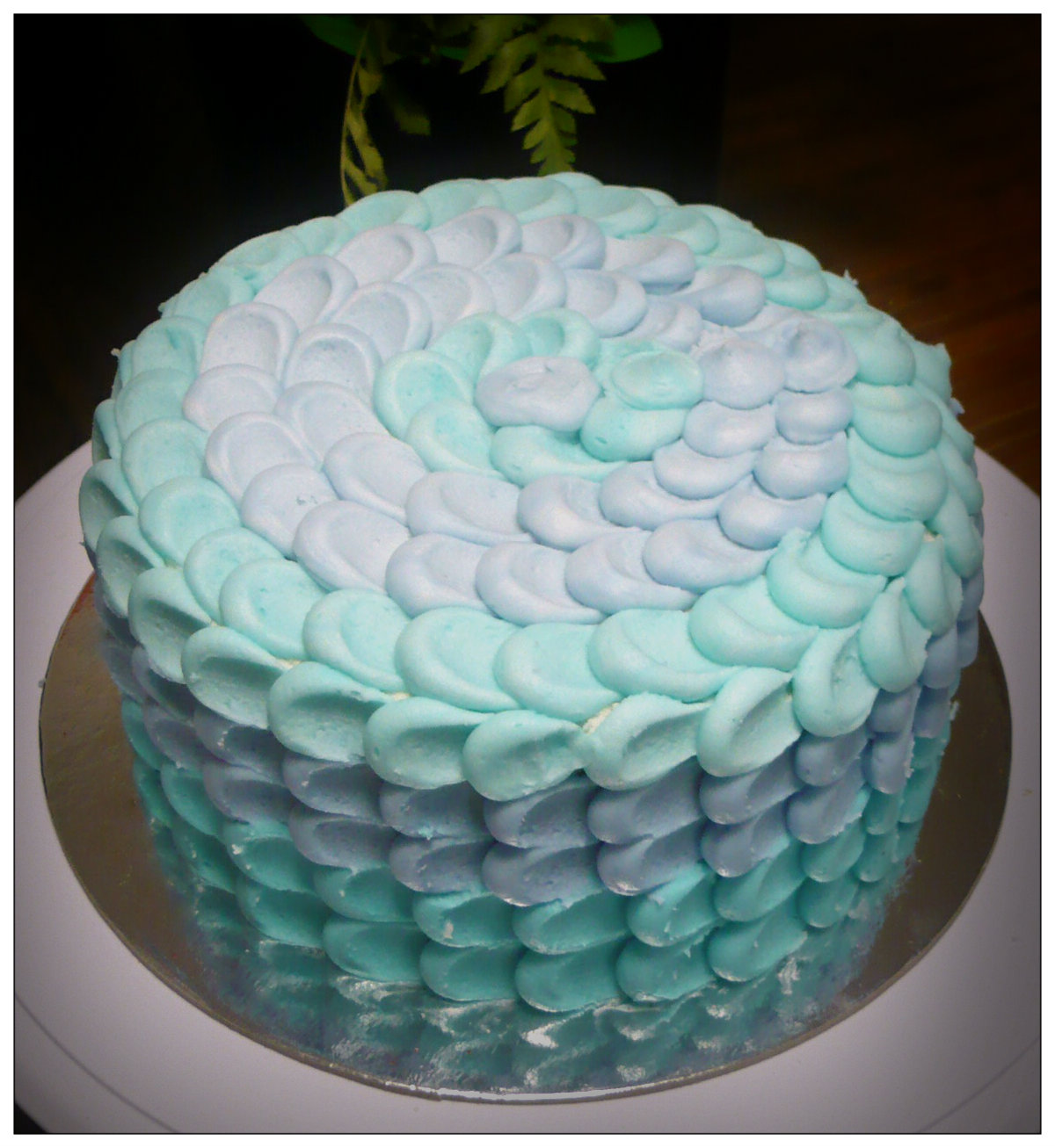 10 Photos of Blue Buttercream Birthday Cakes