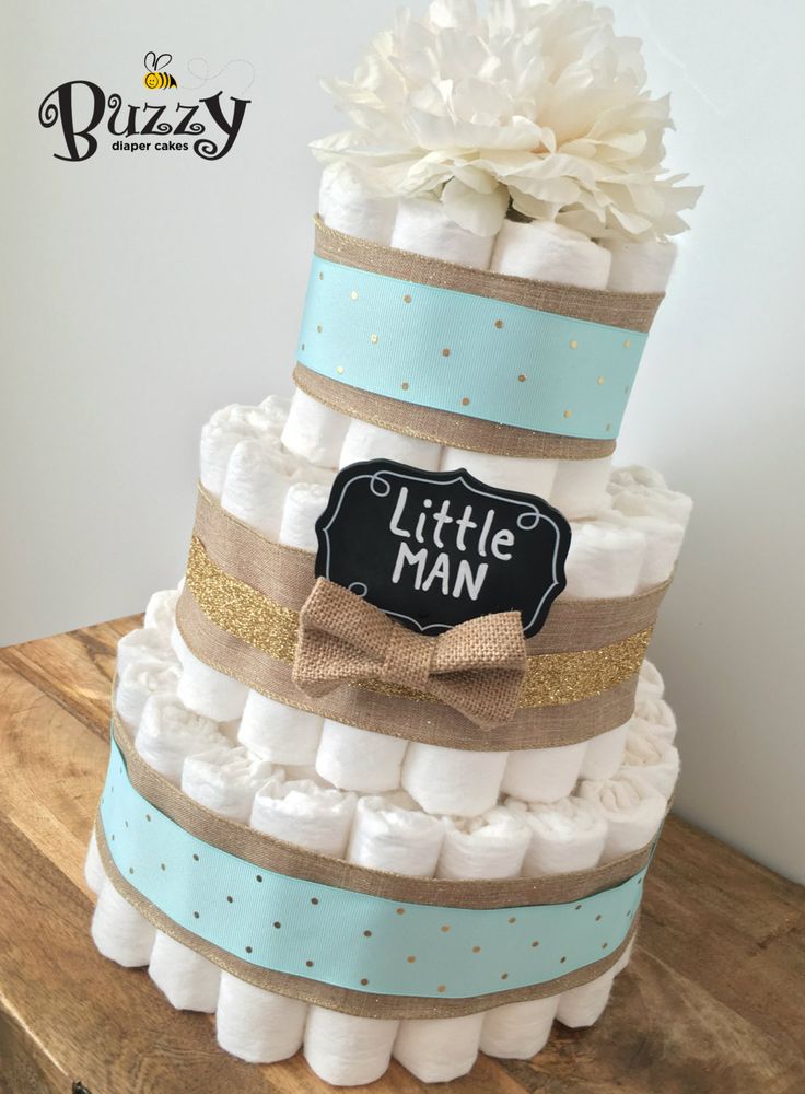 Boy Baby Shower Diaper Cake