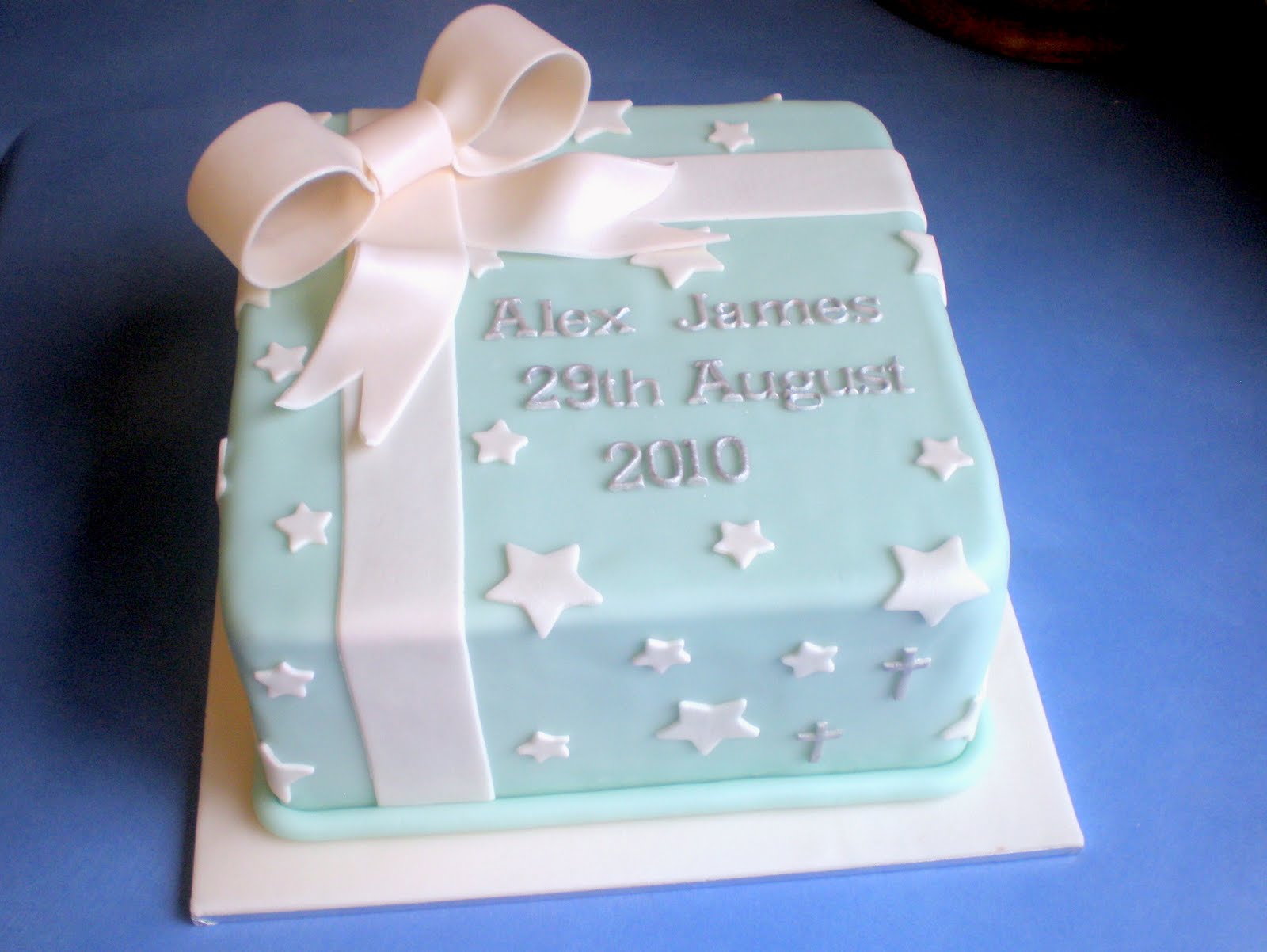 Boys Christening Cake