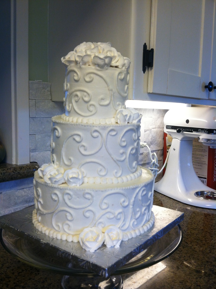 Buttercream Wedding Cakes No Fondant