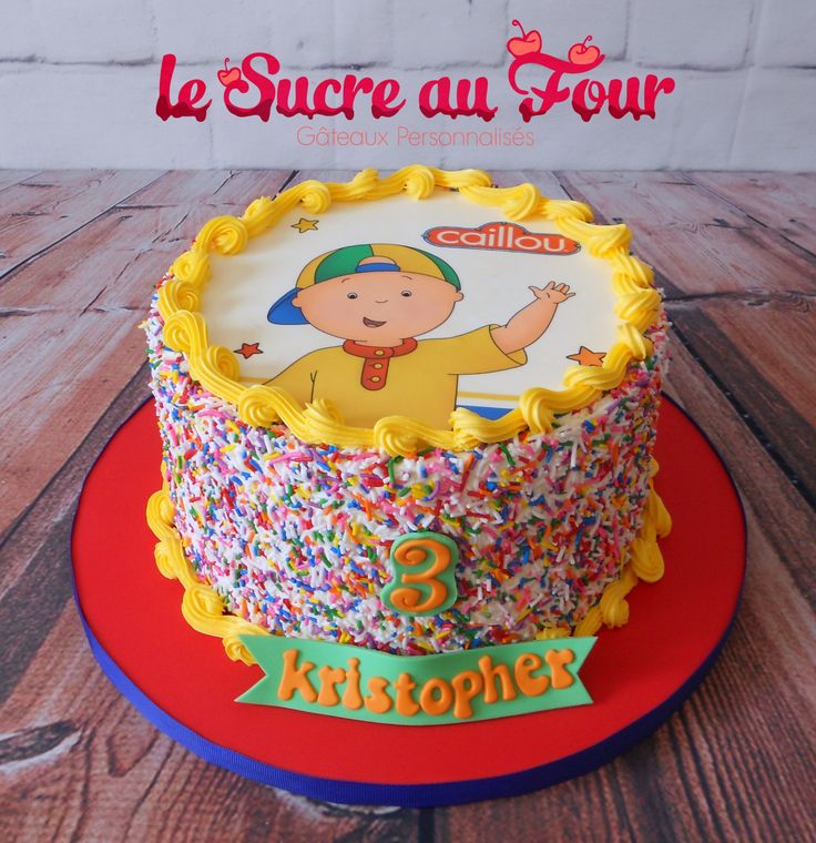 Caillou Birthday Cake