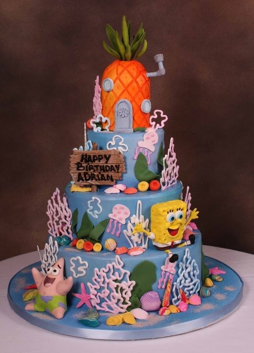 Cake at a Sponge Bob Squarepants