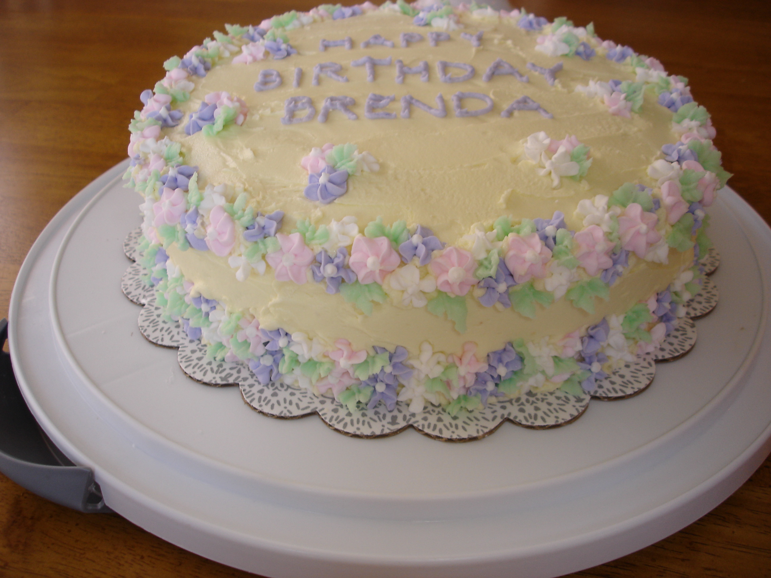 Cake with Royal Icing Flowers