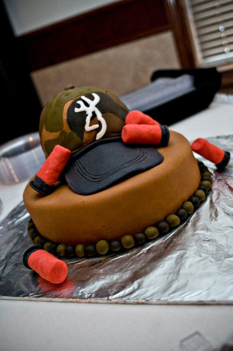 Camo Hat Grooms Cake