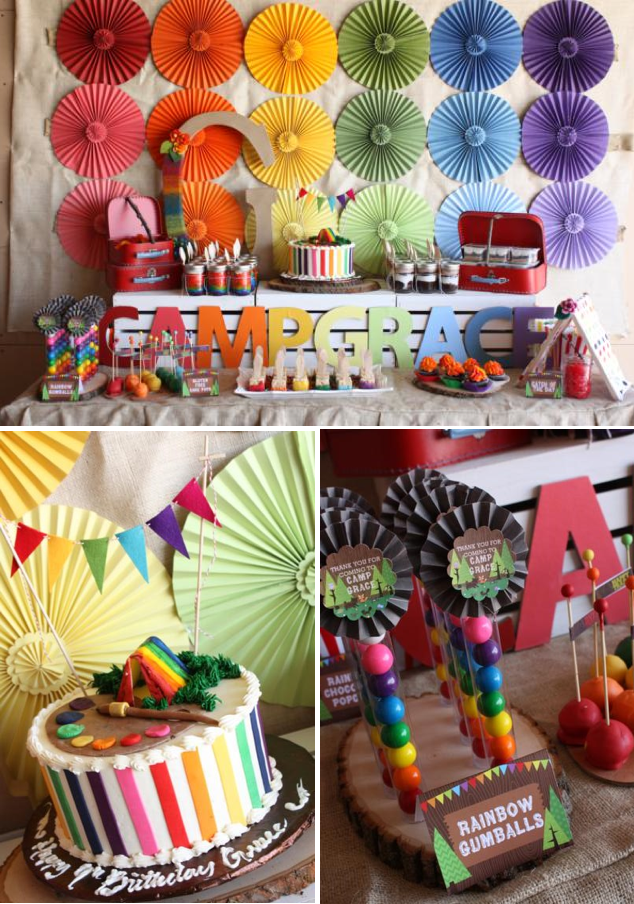 Camping Arts and Crafts Birthday Party Ideas