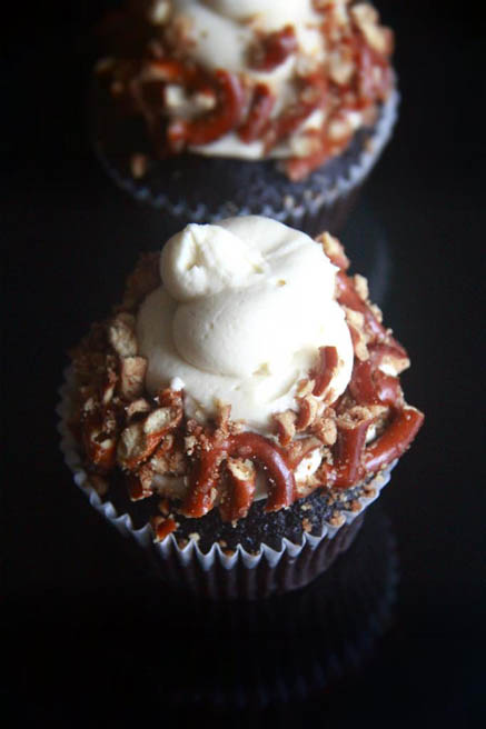 Caramel Chocolate Cupcake with Filling