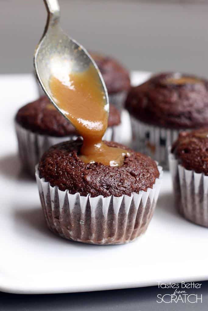 7 Photos of Caramel Filled Cupcakes With Cream Cheese