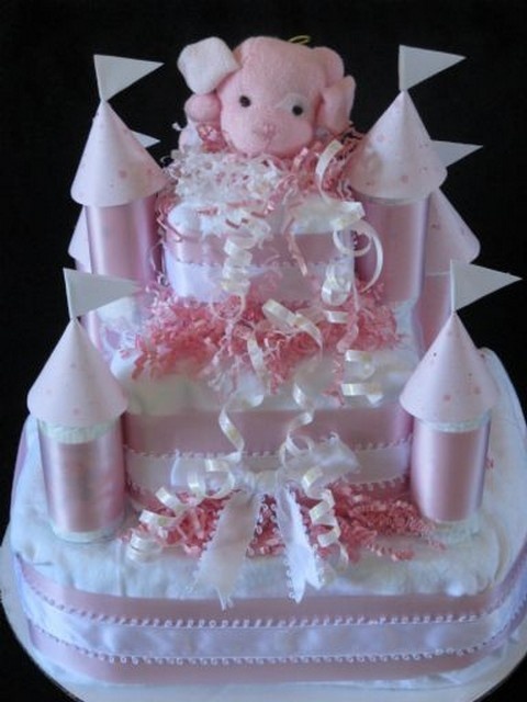 Castle Diaper Cake