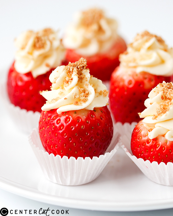 Cheesecake Stuffed Strawberries