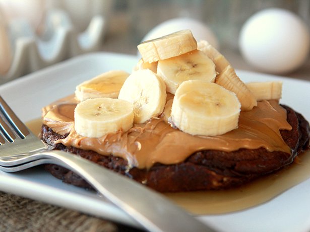 Chocolate Peanut Butter Pancakes