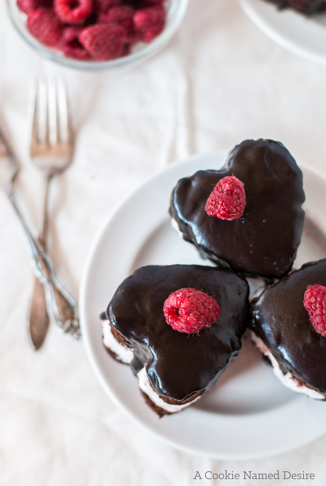 Chocolate Raspberry Cake with Whipped Cream