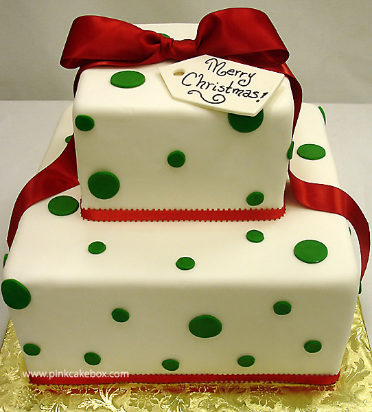 9 Photos of Pink Christmas Box Cakes