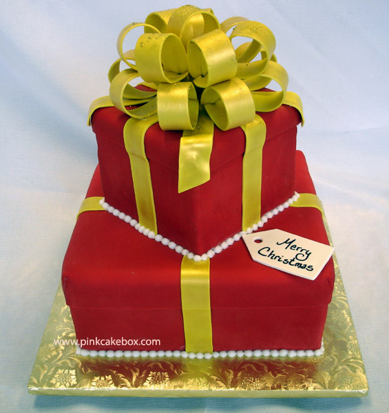 Christmas Present Fondant Cake