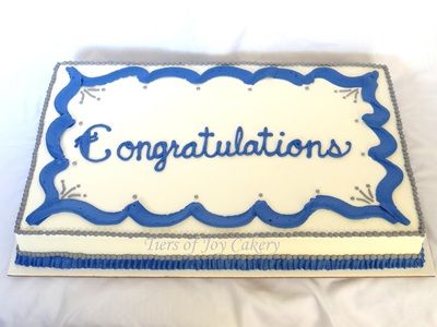 Congratulations Sheet Cake