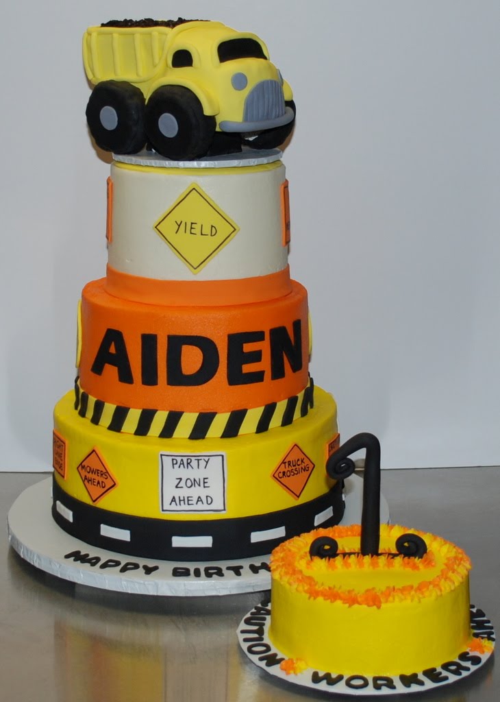 Construction Theme Birthday Cake