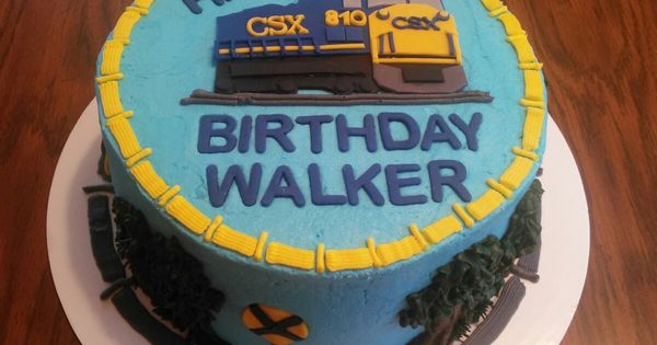 CSX Railroad Cake