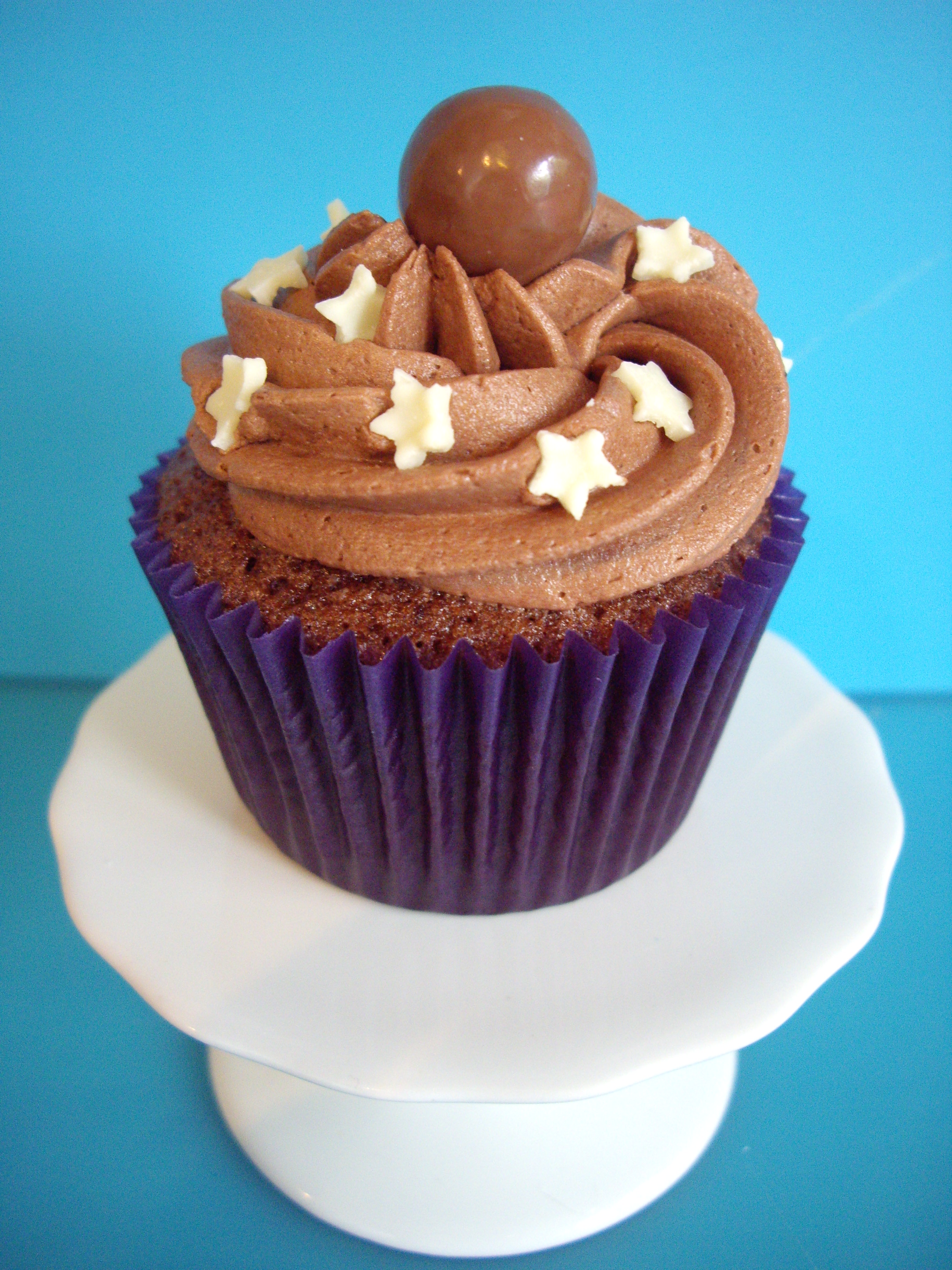 Cupcakes Decorated with Chocolate