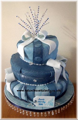 Denim and Diamonds Cake Tier